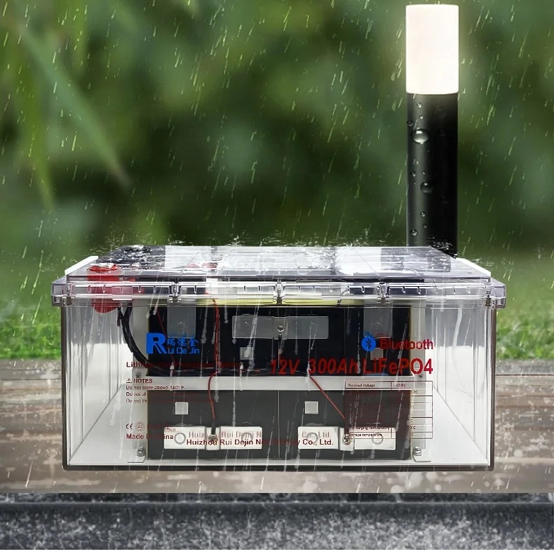 12V lithium iron phosphate battery transparent case